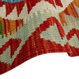Tribal Diamond Lattice Kilim Runner