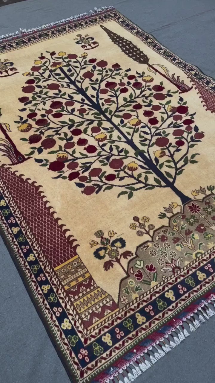 Persian Tree of Life Wool Rug