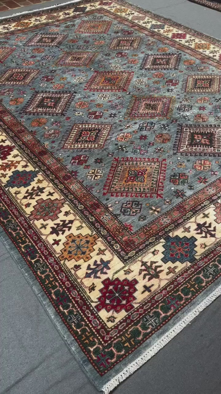 Slate Tribal Mosaic Rug