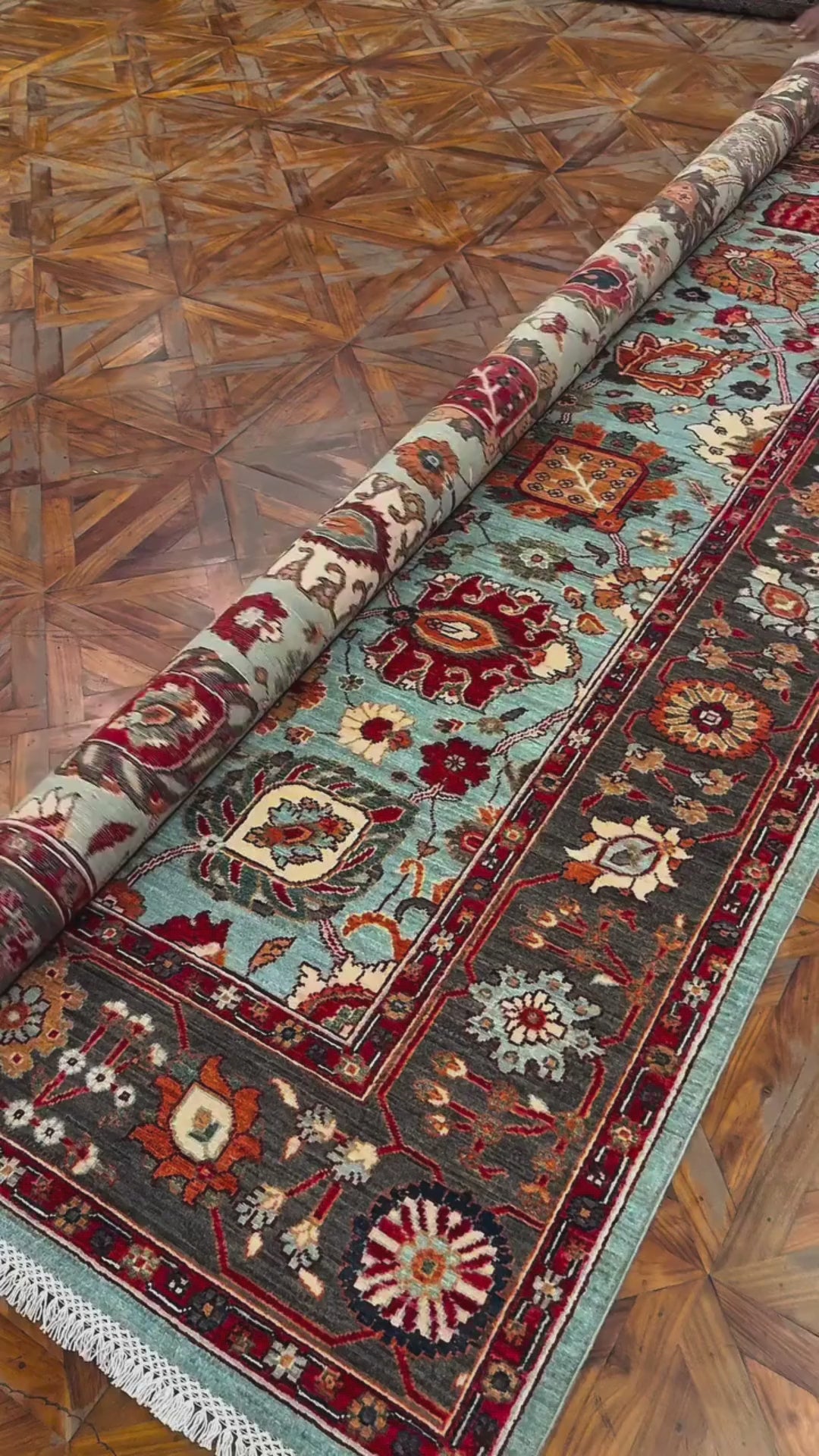 Ziegler Sultanabad Botanical Lattice Area Rug