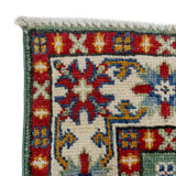Kazak Geometric Star Medallion Runner Rug