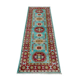 Turquoise Blue & Crimson Runner