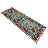 Turquoise Blue & Crimson Runner
