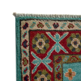 Turquoise Blue & Crimson Runner
