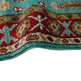 Turquoise Blue & Crimson Runner