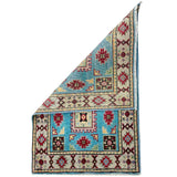 Traditional Geometric Kazak Entryway Rug