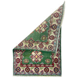 Green Color Kazak Rug