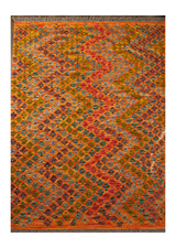 Tribal Sawtooth Cell Kilim