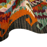 Multicolor Tribal Flatweave Accent Kilim